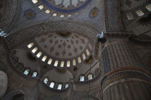 Blaue Moschee Innenraum Kuppeln
