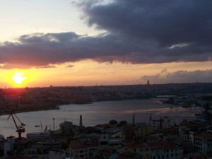 Sonnenuntergang Galata Istanbul